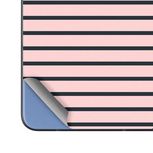 Pink and Black Stripes Galaxy Z Fold5 5G Skin